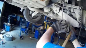 Замена задних стоек BMW e39