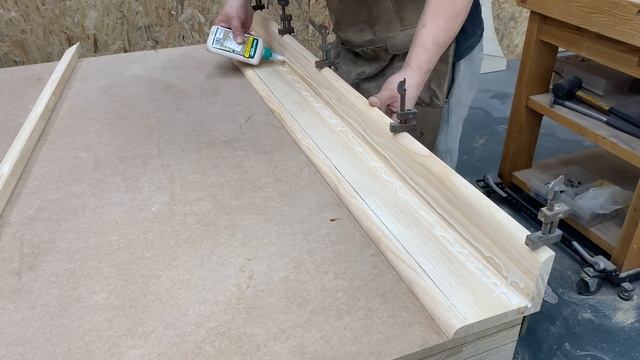 Making a half-moon curve + making a large molding + painting white = kitchen wood hood смотреть онлайн