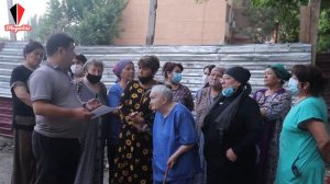 Чирчик-незаконное строительство в придомовой территории.