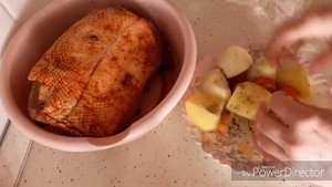 ГУСИНАЯ ГРУДКА с ОВОЩАМИ в Рукаве готовим в Духовке