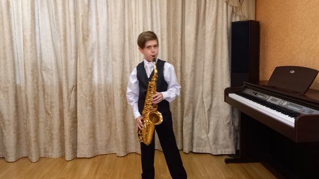 Яшков Пётр, саксофон, 9 лет, М.Блантер "Катюша" смотреть онлайн