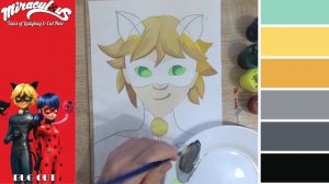 Уроки рисования. Как нарисовать СУПЕР КОТА из мультфильма ЛЕДИ БАГ И СУПЕР КОТ | рисуем гуашью