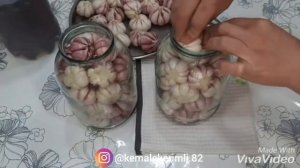?Чеснок в виноградном уксусе на зиму.?Невероятно вкусно./Garlic in grape vinegar for the winter.