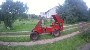 Самодельный мини погрузчик Установка мотора и немного облицовки