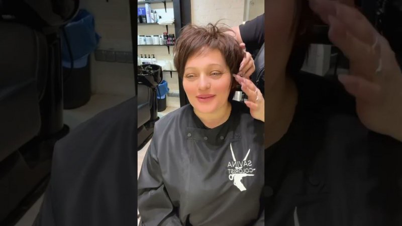 СТРИЖКА ПИКСИ С УДЛИНЕНИЕМ ДЛЯ ЖЕНЩИН 50+/PIXIE HAIRCUT WITH ELONGATION FOR WOMEN 50+