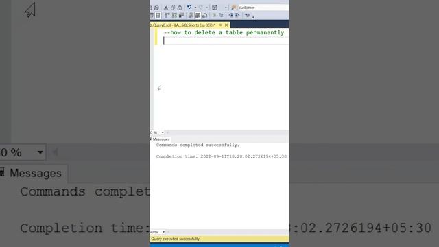 HOW TO DELETE TABLE PERMANENTLY MSSQL | SQL TUTORIAL | HINDI