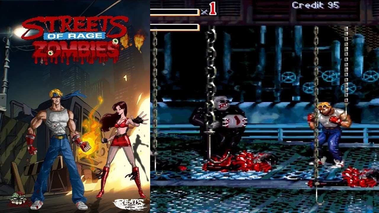 Streets of Rage Zombies / Зомби на Улицах Ярости - выбор пути и доп. режимы / Прохождение #3 Финал