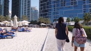 The walk at Dubai Jumeirah Beach Residence 4K | JBR Walk | JBR Beach Dubai