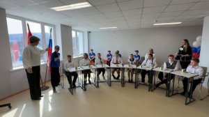 Открытие школы в селе Рощино.