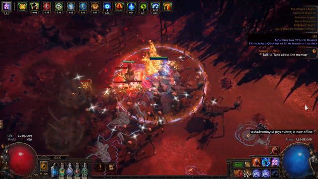 Path of Exile 3.22 uber shaper mana miner hexblast deathless run смотреть онлайн