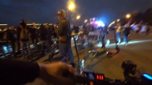 Lux Wheel заезд на Электросамокатах по ночной Москве