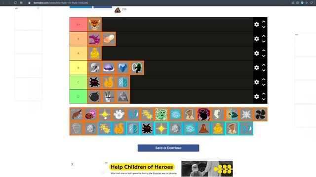 [BF] Тир Лист ФРУКТОВ в БЛОКС ФРУТС?Roblox Blox Fruits смотреть онлайн