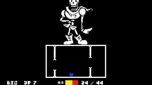Прохождение UNDERTALE уровень ПАПИРУС .на грани
