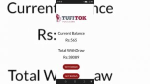 🔥1 Video = Rs.554 USD  l Tufitok New Earning App Today 2024 | tufitok website real or fake |#tufito