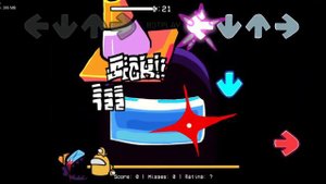 FNF "MonoCone" - Monochrome but Black Impostor V4 Sings it (Original Sprites)