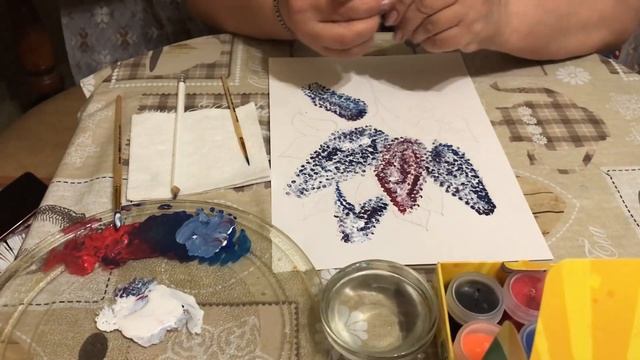 Мастер класс "Рисуем сирень"