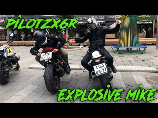 PilotZX6R в Москве | Покатушки по городу | BMW R nineT | Встреча с подписчиками