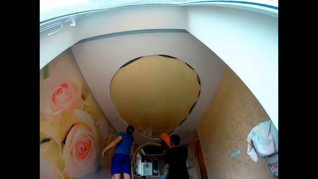 монтаж натяжного потолка смотреть онлайн