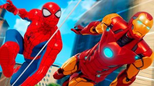 СПАЙДЕРМЕН и ЖЕЛЕЗНЫЙ ЧЕЛОВЕК в королевской битве Фортнайт!