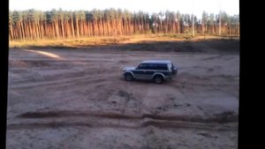 Mitsubishi Pajero II и песок