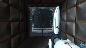 Portal 1-14. Камера испытаний 14. Минимум порталов. Минимальное время. Минимум шагов. Прохождение