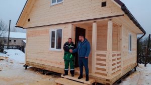 Отзыв о строительстве Дома Бани под ключ из бруса в СК Доминика