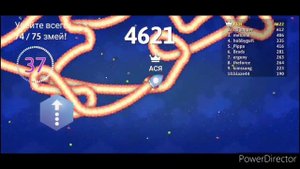 Игра #Snakeio Змейки в космосе