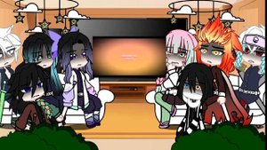 •hashiras react to aftons•pt1• 1/4 Elizabeth afton•no gyomei bc he's blind?•