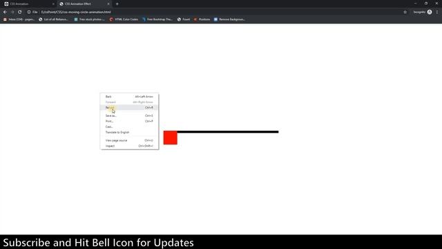CSS Animation Alternate Moving Circle | csPoint web design tutorial
