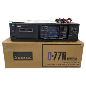 Винтажная стереокассетная дека Sansui D-77R с автореверсом, сделанная в Японии-1982-год