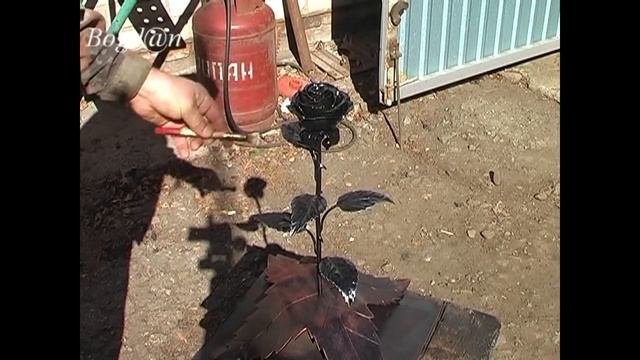 Покраска розы кованой смотреть онлайн