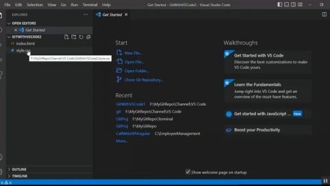Git With Visual Studio Code | Source Control With Git In Visual Studio Code | Coding Knowledge