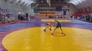 Разгромное поражение в 1/4 от сильного борца из Украины Тогана Тимура