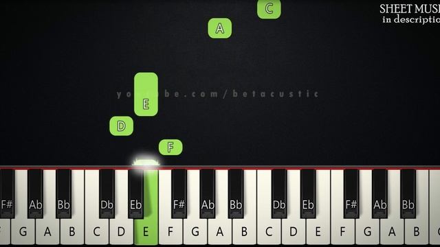 He's A Pirate - Pirates Of The Caribbean | BEGINNER PIANO TUTORIAL + SHEET MUSIC by Betacustic смотреть онлайн