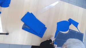 Выкраивание подклада и подбортов #shorts