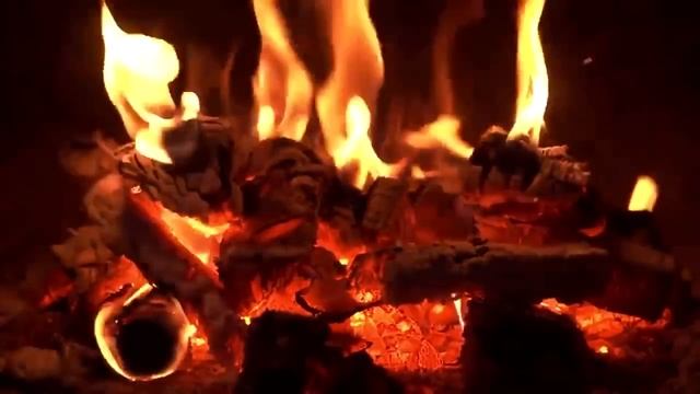 Огонь в камине. 10 часов релакса. Медитативное потрескивание огня.