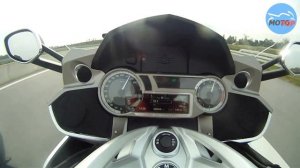 BMW K1600GTL - ACCELERATION and TOPSPEED on German Autobahn