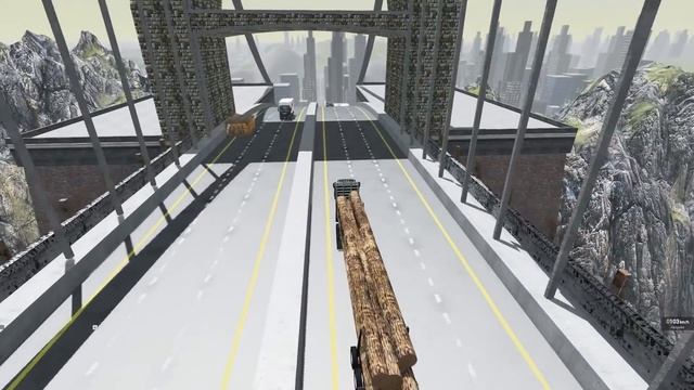 АМЕРИКАНСКИЕ ГОРКИ! ВЪЕХАЛ В ГОРОД БЕЗ ТОРМОЗОВ | BeamNG.drive смотреть онлайн