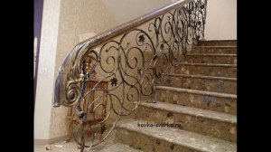 Кованые перила для лестниц, крылец и прочие, красивые изделия художественной ковки
