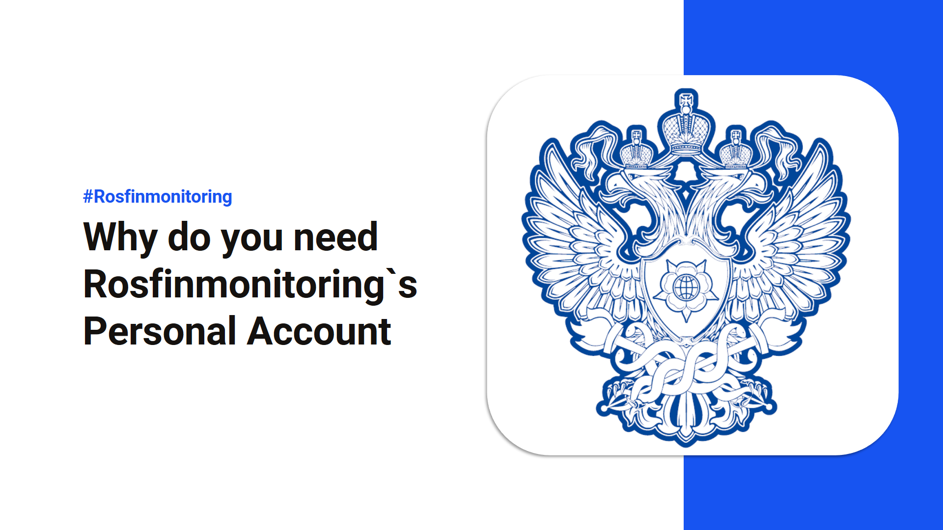 Why do you need Rosfinmonitoring`s Personal Account