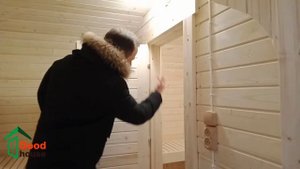 Баня бочка квадро 5 м с боковым входом