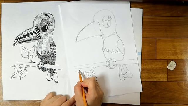 ТЕХНИКА "ДУДЛИНГ" И "ЗЕНТАНГЛ" 1 часть смотреть онлайн