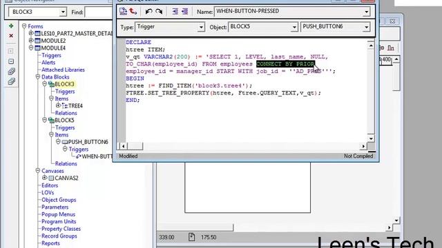 Oracle Forms 10g Tutorial in Bangla: Hierarchical Tree смотреть онлайн