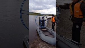 Испытания аэролодки на базе парамотора Тайга