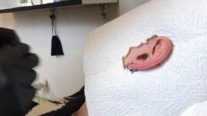 Дополнительные проколы мочки уха ( instagram мастера  @anna_rexi_ya.work )