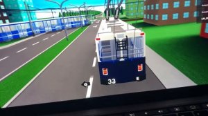 Управляю троллейбусом Зиу 11 в роблоксе 3 часть