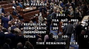 Голосование в Конгрессе США о выделении денег Украине.