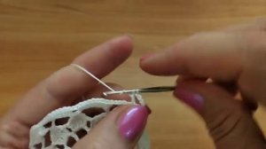 Шарик  № 2 на елочку крючком. Вязание крючком.