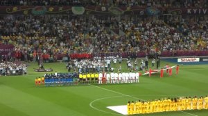 Гимн Италии перед четвертьфиналом с Англией