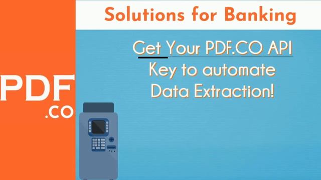 Banking Solutions for Data Extraction from Documents - PDF.co смотреть онлайн